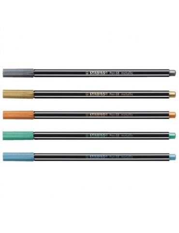 Pennarello Stabilo Pen 68 Metallic Confezione 6 Colori
