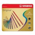 Matite Colorate Stabilo Original Confezione in Metallo 24 Colori