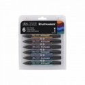 Brushmarker 2 Punte Winsor & Newton Rich Tones Set 6 Colori