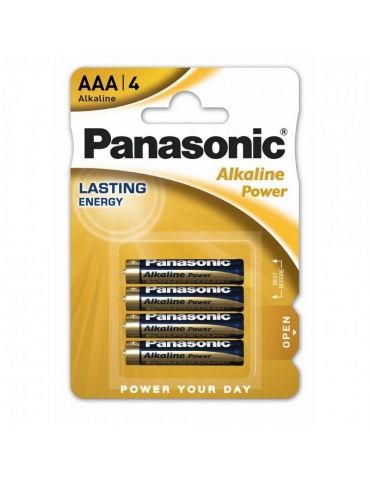 Pile Panasonic Mini Stilo AAA Confezione 4 Pezzi