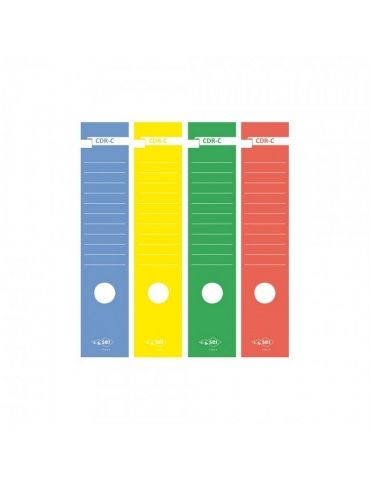 Copridorso Adesivo in Carta per Dossier 10 Pz.