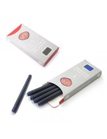 Cartucce per stilografica AURORA King Size blu cf.5     