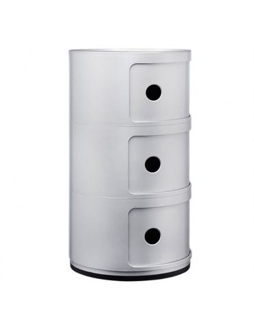 Componibile Kartell 3 Scomparti Argento