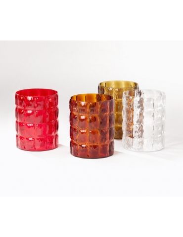 Vaso Kartell Matelassé Bianco Ghiaccio