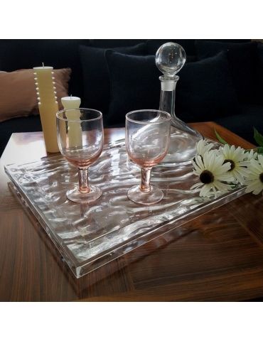 Vassoio Kartell Dune Grande Cristallo