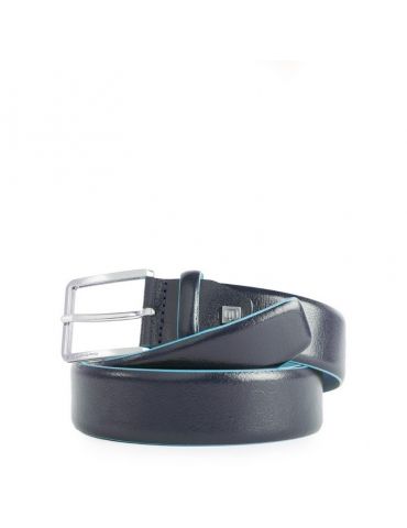 PIQUADRO Cintura uomo con fibbia ad ardiglione Blue Square