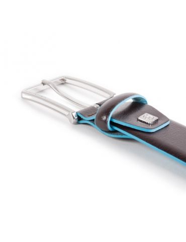 PIQUADRO Cintura uomo con fibbia ad ardiglione Blue Square