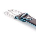 PIQUADRO Cintura uomo con fibbia ad ardiglione Blue Square