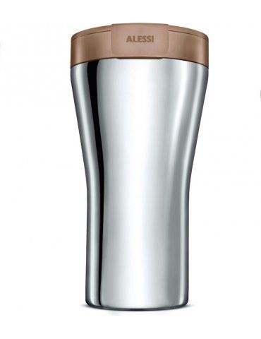 Travel mug in acciaio inossidabile e termoplastica Caffa - ALESSI