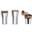 Travel mug in acciaio inossidabile e termoplastica Caffa - ALESSI