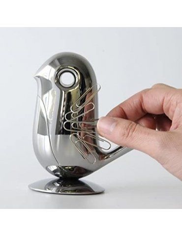 Portafermagli magnetico in zama cromata Chip - ALESSI