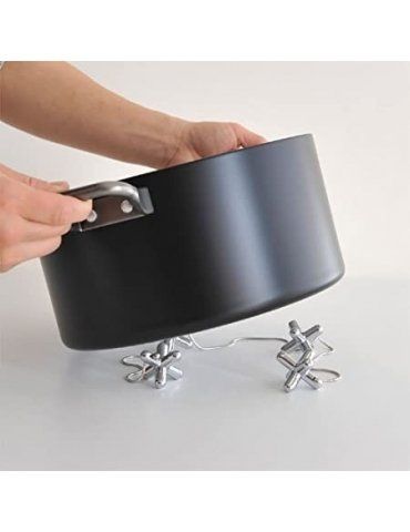 Sottopentola in zama cromata Tripod - ALESSI