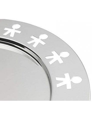 Vassoio rotondo in acciaio inossidabile Girotondo - ALESSI