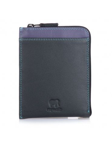 Portacarte/Portafoglio MyWalit con zip su tre lati Black Pace