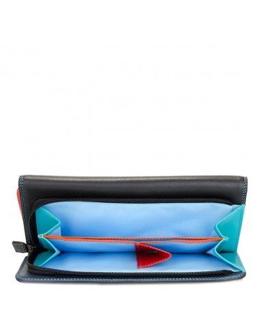Portafoglio MyWalit a tre ante con zip Black Pace