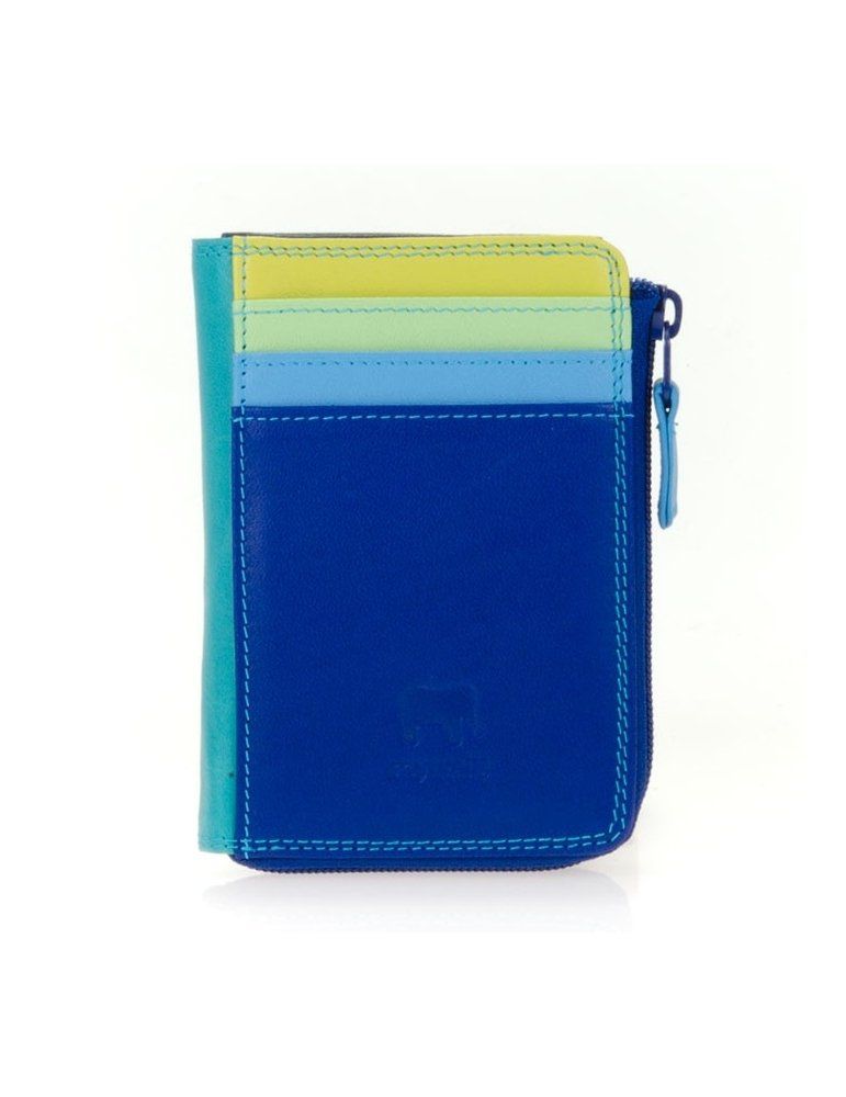 Mywalit Portafoglio Piccolo Con Zip Liguria 334-171 | Borsellino Multicolore In Pelle | Ideale Per Monete E Banconote