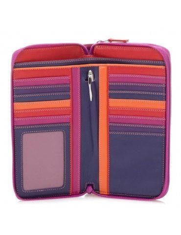 Portafoglio Mywalit grande con doppia zip Sangria Multi