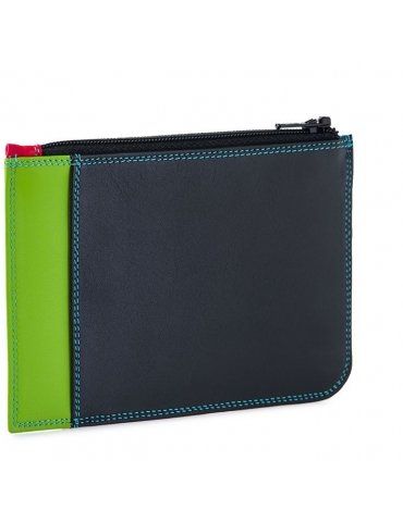 Porta carte di credito slim con portamonete MyWalit Black Pace