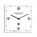 OROLOGIO DA PARETE A.G SPALDING QUADRATO PLEXI BIANCO