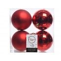 Palline di natale Decoris Season - Christmas Red - 100 mm