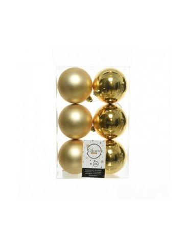 Palline di natale Decoris Season - Light Gold - 80 mm