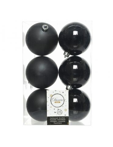 Palline di natale Decoris Season - Alpine black- 60 mm