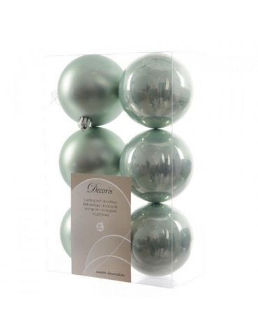 Palline di natale Decoris Season - Eucalyptus - 80 mm