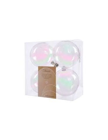 Palline di natale Decoris Season - Transparent - 100 mm