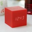 Orologio Gingko - Gravity Cube Click Clock Red