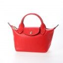 Borsa Longchamp Le Pliage Cuir Webbing Rosso