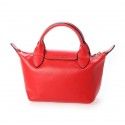 Borsa Longchamp Le Pliage Cuir Webbing Rosso