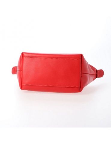 Borsa Longchamp Le Pliage Cuir Webbing Rosso