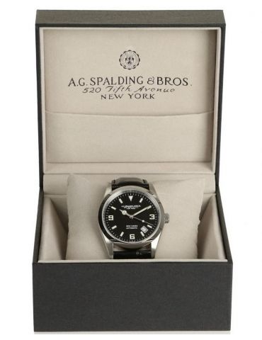 Orologio Spalding & Bros New Haven Nero