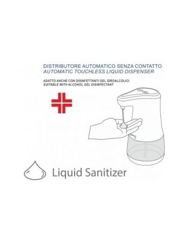 Distributore Automatico di Sapone Liquido o Gel Disinfettante