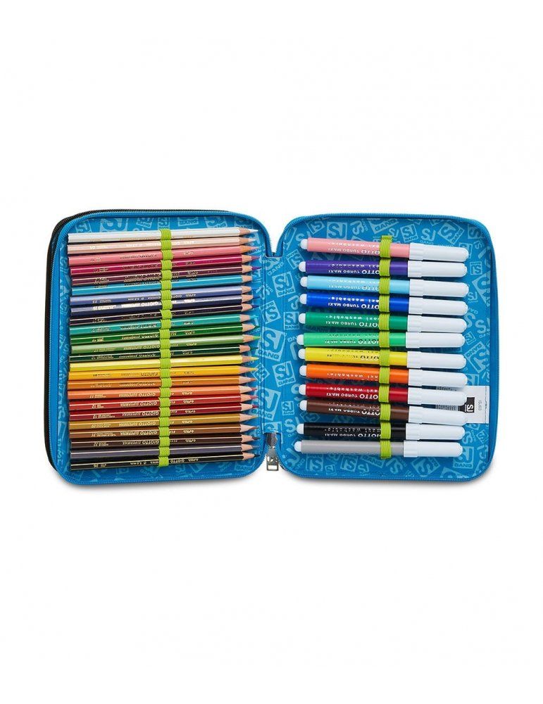 Astucci per la Scuola Seven | Portapenne 2 Zip | Sconti e Saldi Outlet
