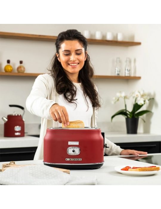 Tostapane Retrò Westinghouse per 2 fette Rosso
