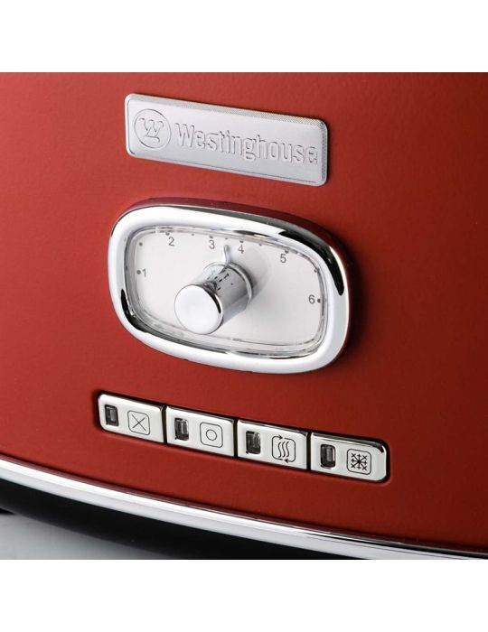 Tostapane Retrò Westinghouse per 2 fette Rosso