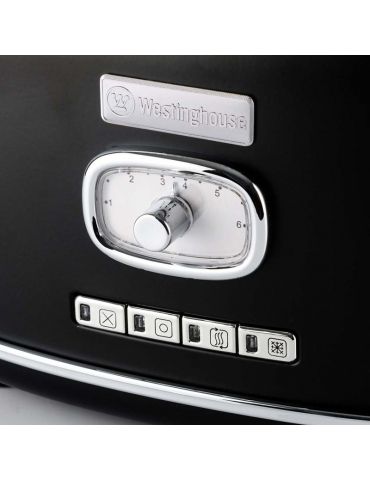 Tostapane Retrò Westinghouse per 2 fette Nero
