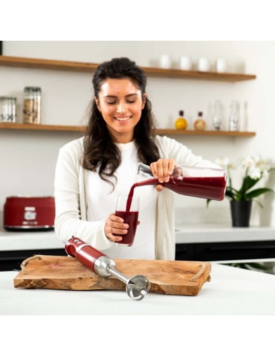 Frullatore a Immersione Retrò Westinghouse Rosso