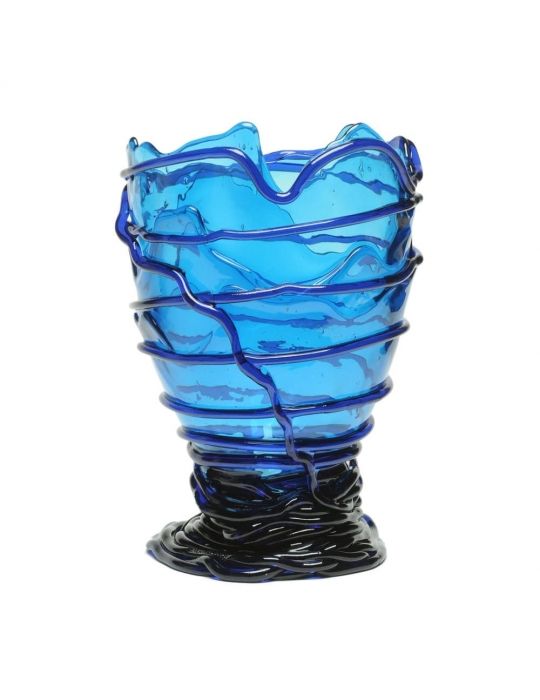 Pompitu II Vase Gaetano Pesce - Clear Blue, Blue Klein