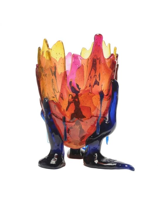 Clear Special Extra Colour Vase Gaetano Pesce - Amber, Clear Fuchsia, Blu Klein