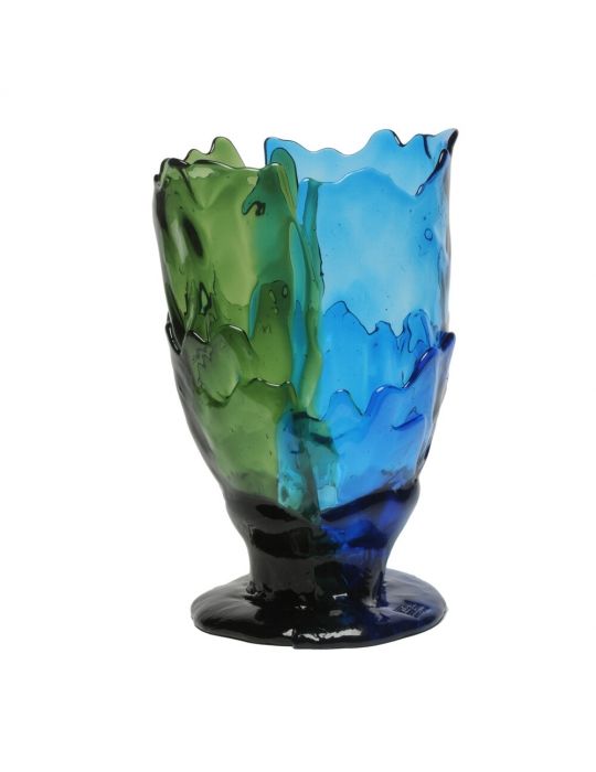 Twins C Vase Gaetano Pesce - Clear Green, Blue