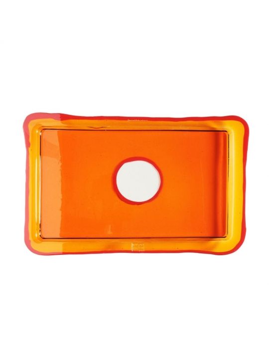 Vassoio Try Rettangolare - Clear Orange, Matt Orange