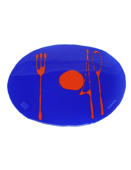 Sottopiatto - Blue Klein, Matt Orange