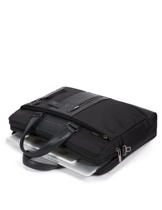 Cartella a due manici porta PC e porta iPad® in Brief Nera