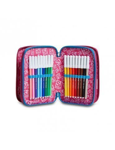 Astuccio Scuola 3 zip Seven - CUTELED GIRL
