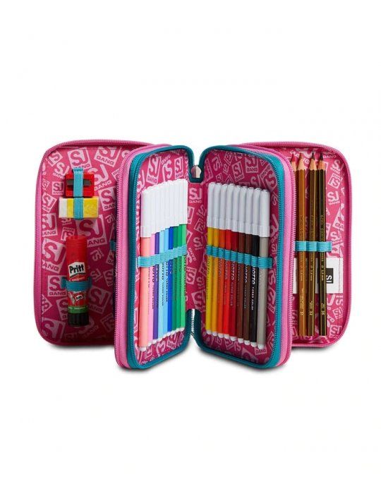 Astuccio Scuola 3 zip Seven SJ - COLORBOW GIRL