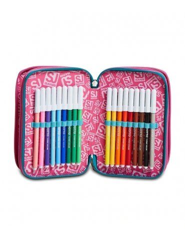Astuccio Scuola 3 zip Seven SJ - COLORBOW GIRL