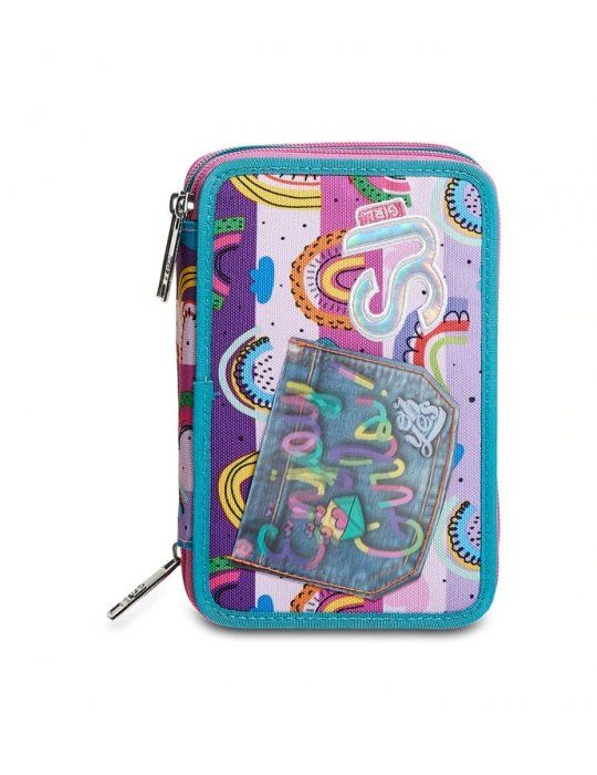 Astuccio Scuola 3 zip Seven SJ - COLORBOW GIRL
