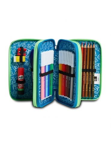 Astuccio Scuola 3 zip Seven SJ - GOALKICK BOY